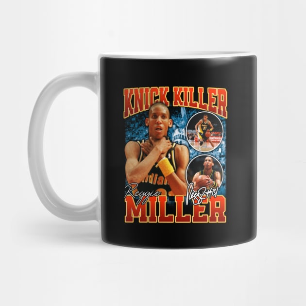 Reggie Miller Choke Sign Basketball Legend Signature Vintage Retro 80s 90s Bootleg Rap Style by CarDE